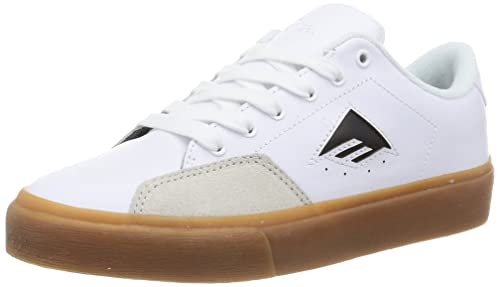 Emerica Herren Temple Low Top Skateschuh, Weiß/Gum, 39.5 EU von Emerica