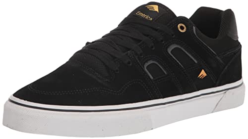 Emerica Herren Tilt G6 Low Top Skateschuh, Schwarz/Weiß/goldfarben, 40 EU von Emerica