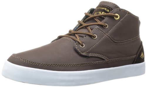 Emerica Troubadour Herren Skate-Schuh, Braun (Braun/Weiß/Braun), 39.5 EU von Emerica