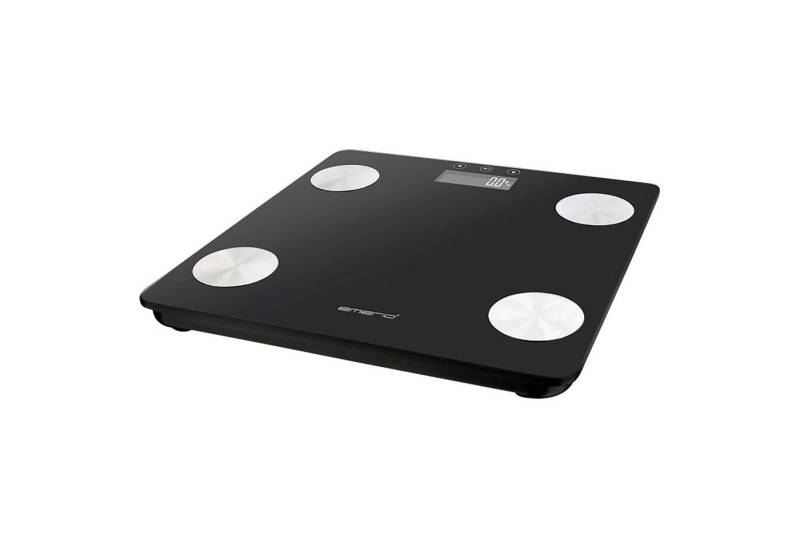 Emerio Körper-Analyse-Waage EMERIO Personenwaage BR-125479, Körperanalyse-Funktion, glas, schwarz von Emerio