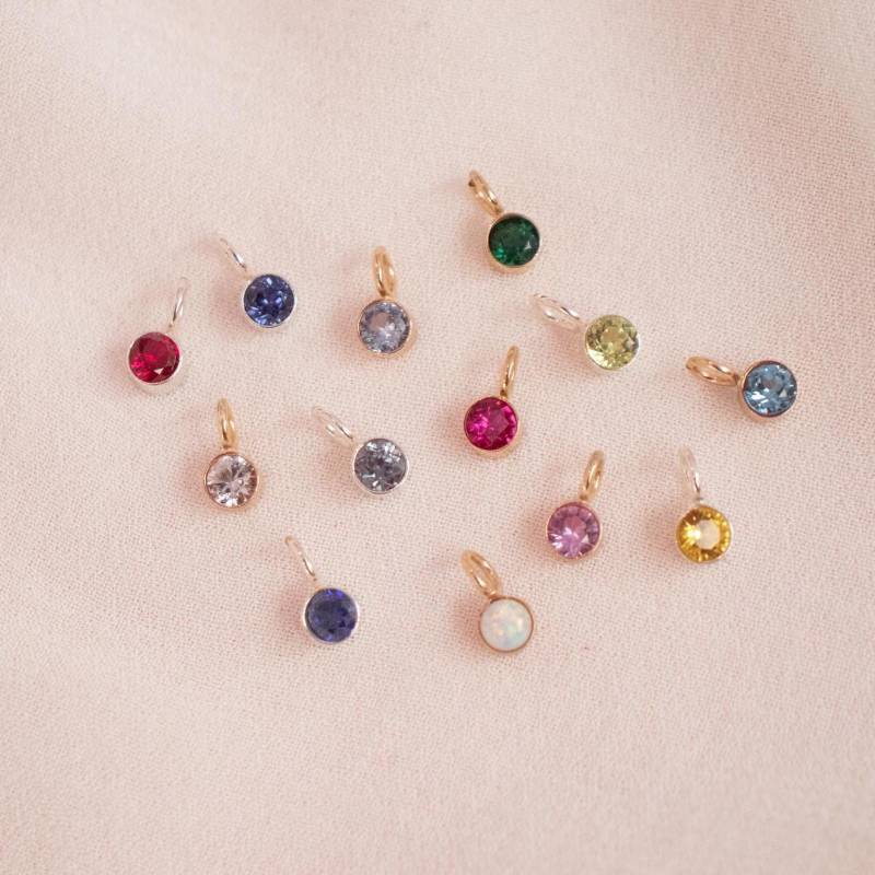 Geburtsstein Anhänger | Geburtsmonat Geschenk Für Mama Drücken Sie Charm von EmeryandOpal