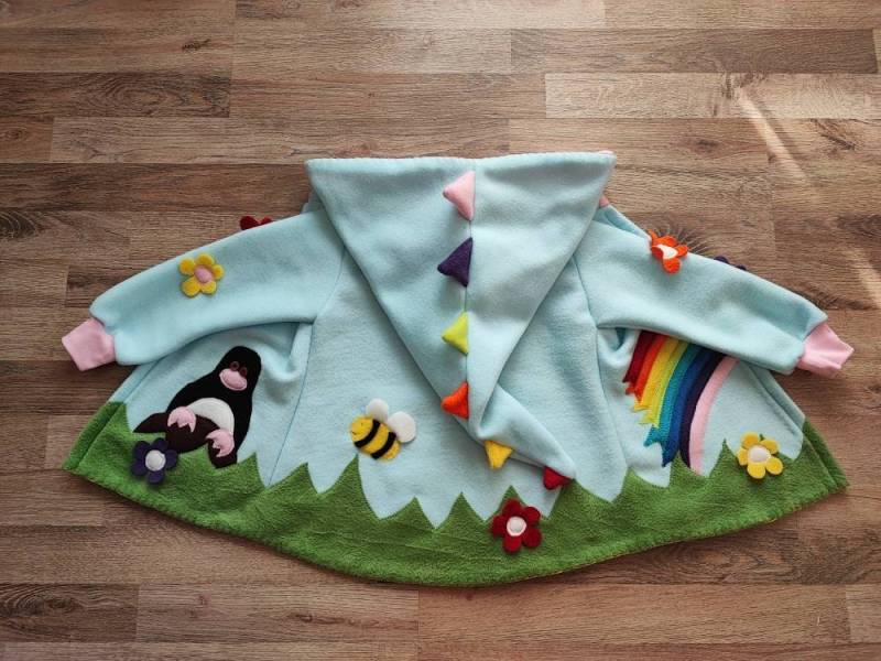Zipfeljacke"Frühling"Wunschgrösse Kinder Geschenk von EmiLillyDesign