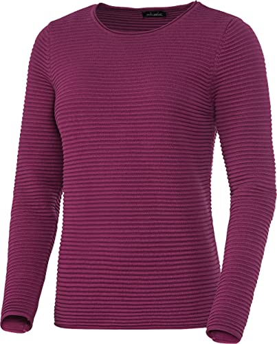 Emilia Parker Damen Reliefpullover, Strickpulli aus Reiner Baumwolle, Langarmshirt für Frauen, für sportlich-Elegante Looks in Beruf & Freizeit, Gr. 36-48 von Emilia Parker