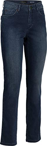 Emilia Parker Damen Superstretch Jeans in Mittelblau, mit geradem Beinverlauf, Bequeme Jeanshose mit Stretch, praktische Five-Pocket-Ausführung, Damenbekleidung, Gr. 18-46 von Emilia Parker