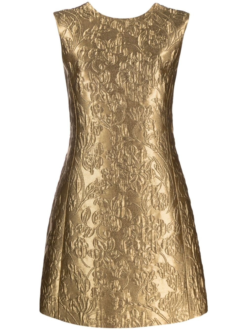 Emilia Wickstead Irma Minikleid mit Blumenstickerei - Gold von Emilia Wickstead