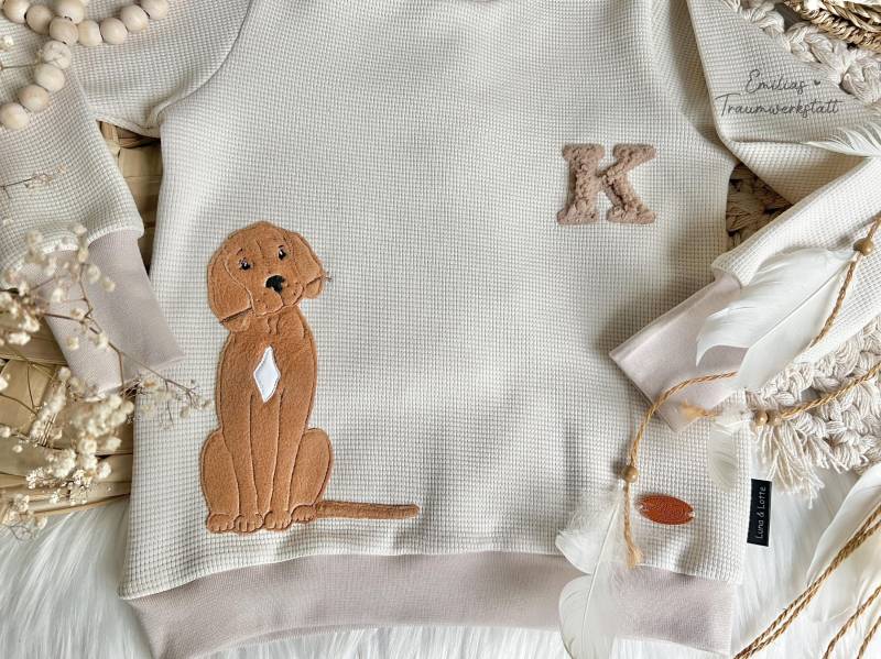 Hund Ida La-Shirt Beige 104/110 - 128/134 Hund Ida La-Shirt Beige 104/110 - 128/134 von EmiliasTraumwerkstat