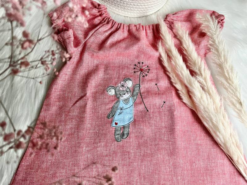 Tilda Maus Leinen Twill Sommerspecial 2021 Wald Fischgrät Muster Für Mädchen von EmiliasTraumwerkstat