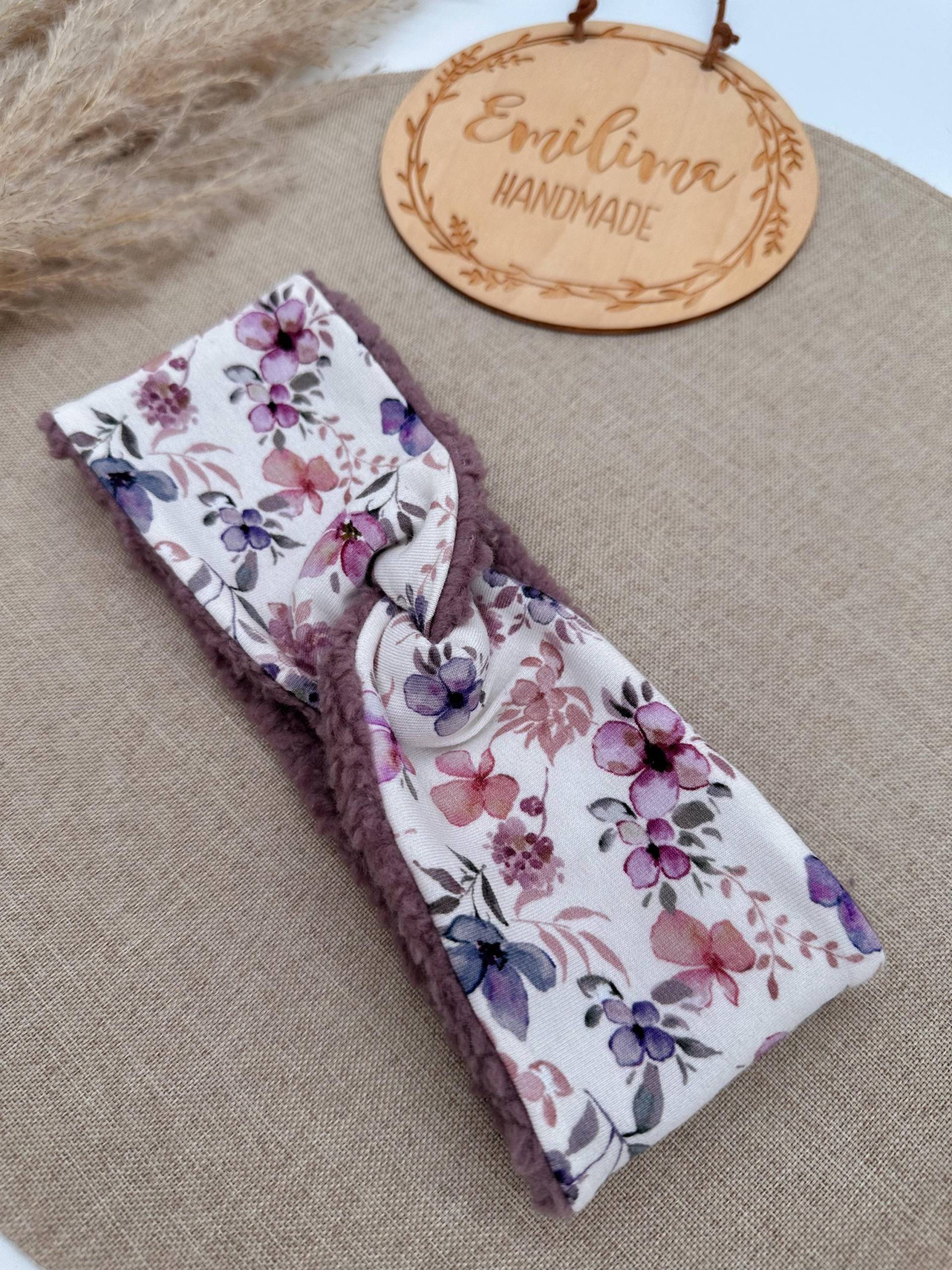 Knotenhaarband Teddy Gefüttert Beere | Babys Kinder & Mamas von EmilimaHandmade