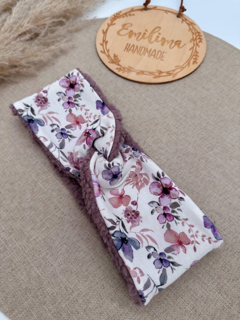 Knotenhaarband Teddy Gefüttert Beere | Babys Kinder & Mamas von EmilimaHandmade