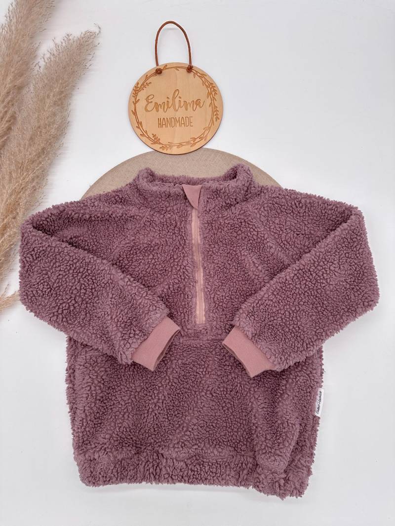 Teddyfleece Troyer Fleecepulli Windbreaker Herbst Baby | Kind von EmilimaHandmade