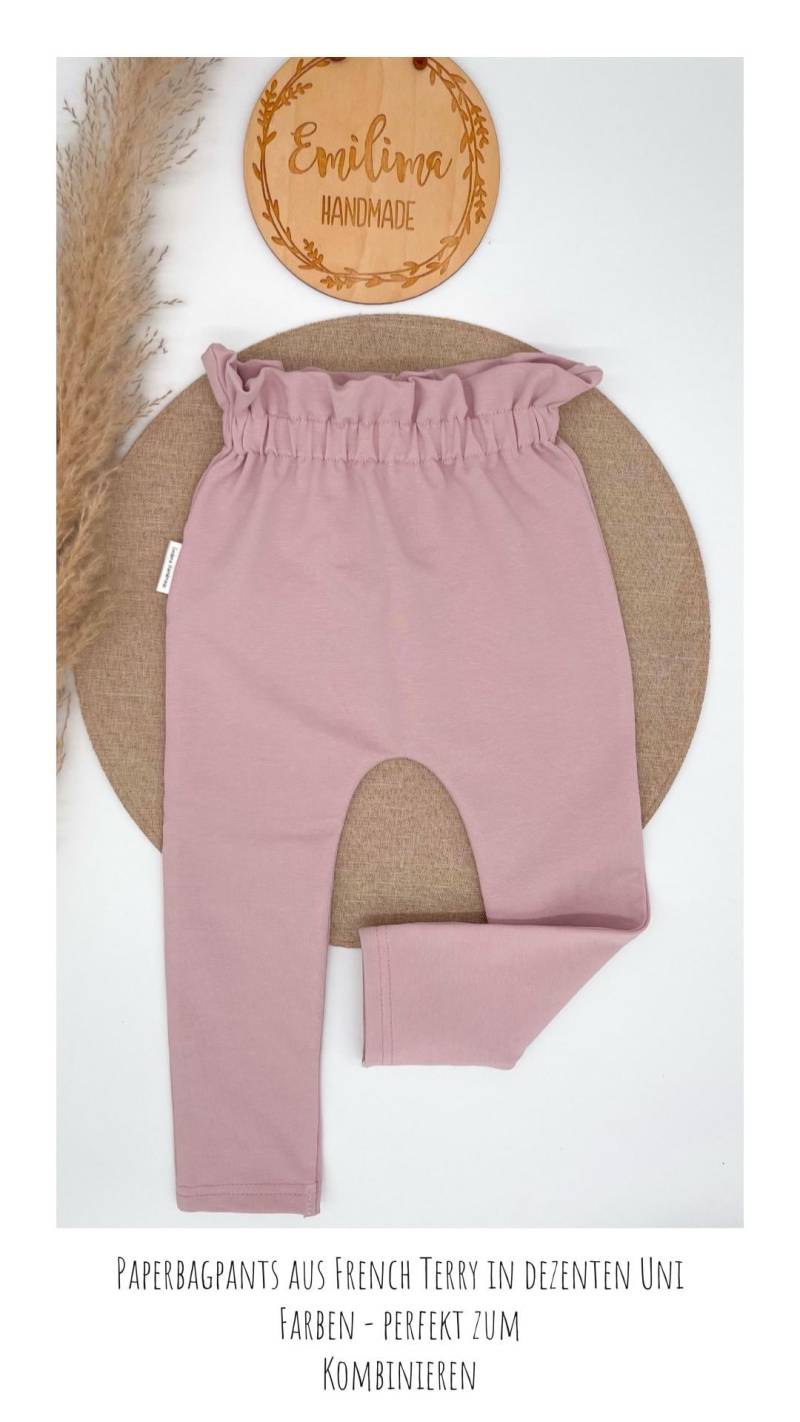 Warme Paperbag Hose Paperbagpants Uni Baby Kleinkind Mädchen von EmilimaHandmade