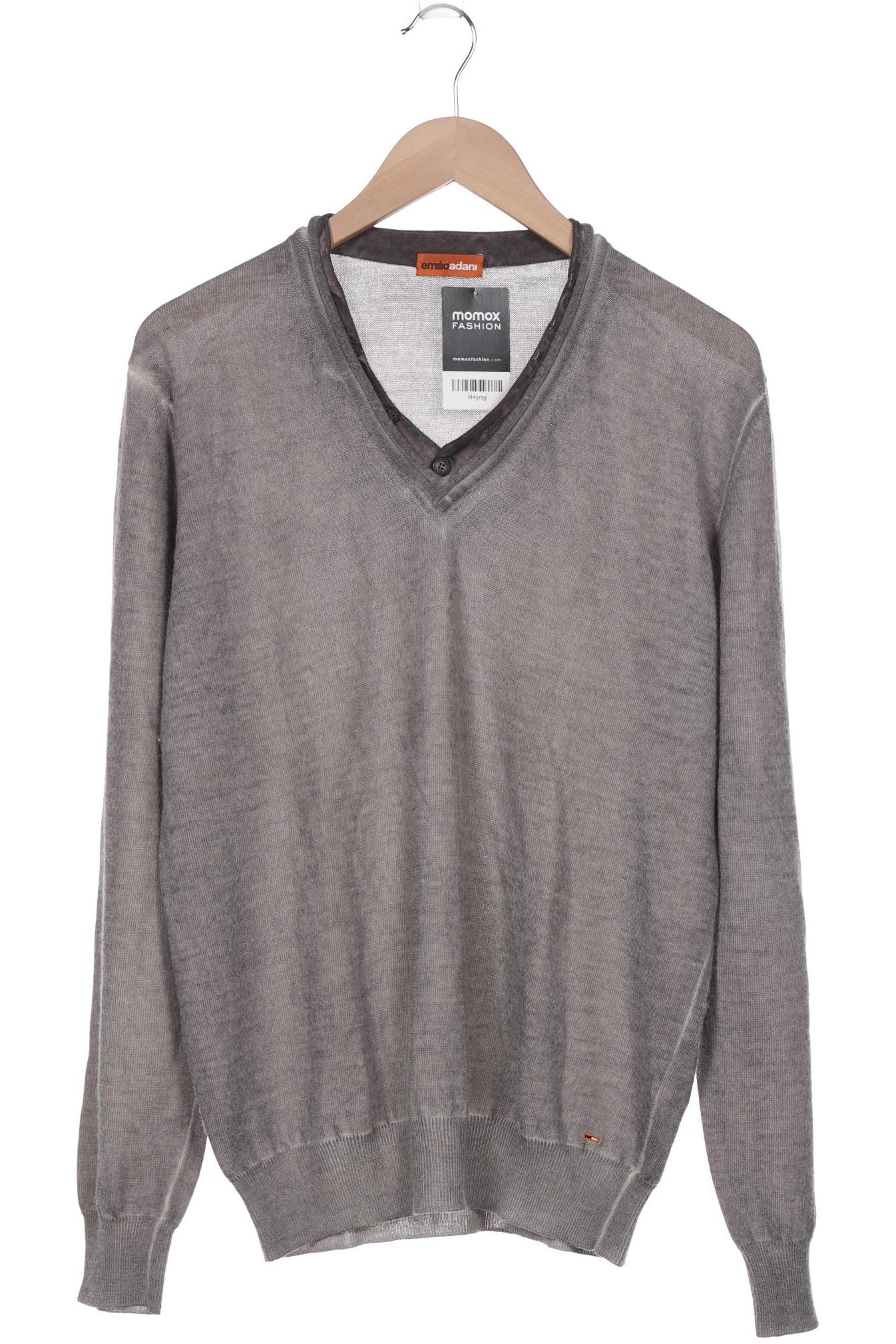 Emilio Adani Herren Pullover, grau, Gr. 54 von Emilio Adani