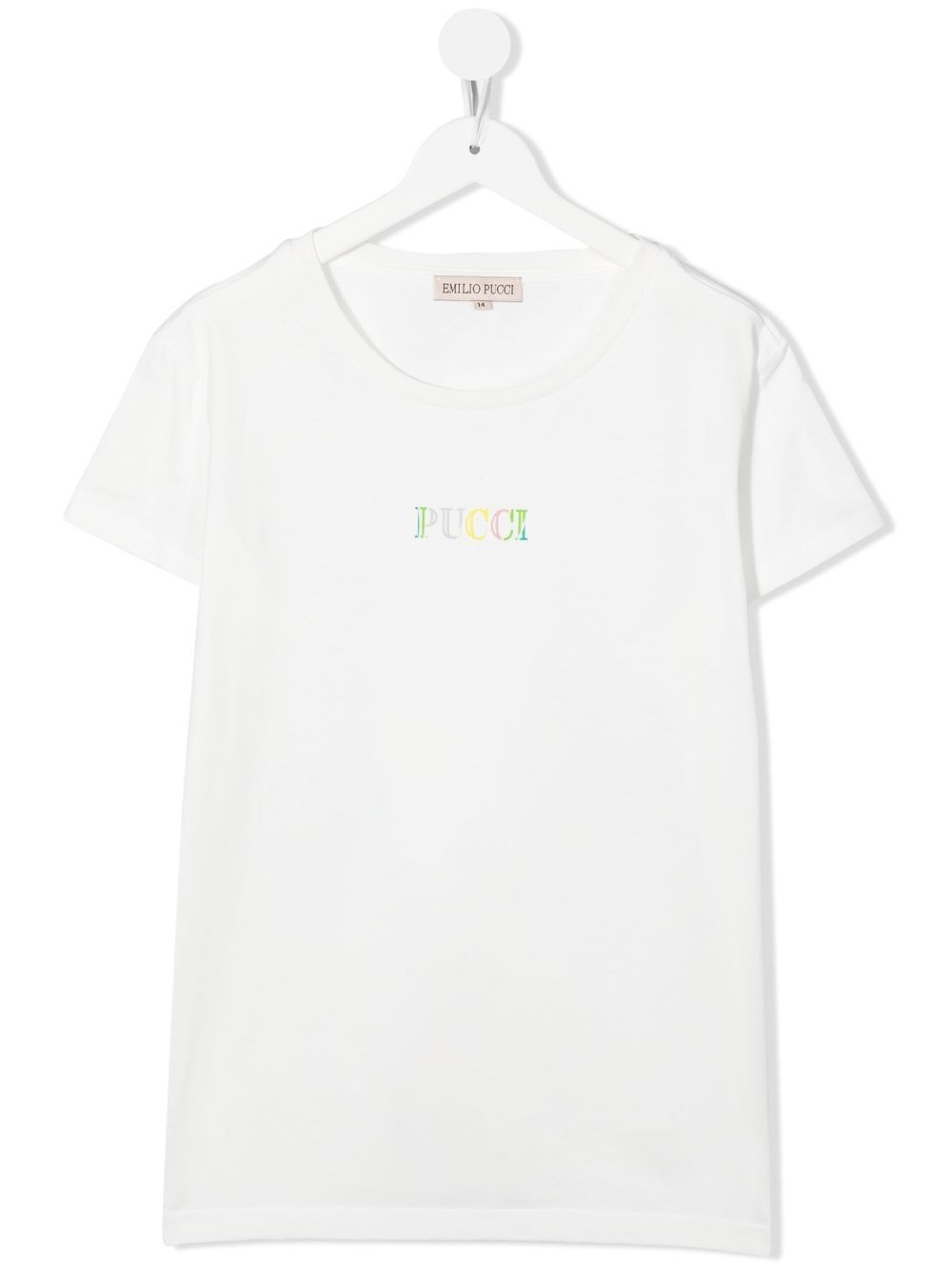 PUCCI Junior T-Shirt mit Logo-Print - Weiß von PUCCI Junior