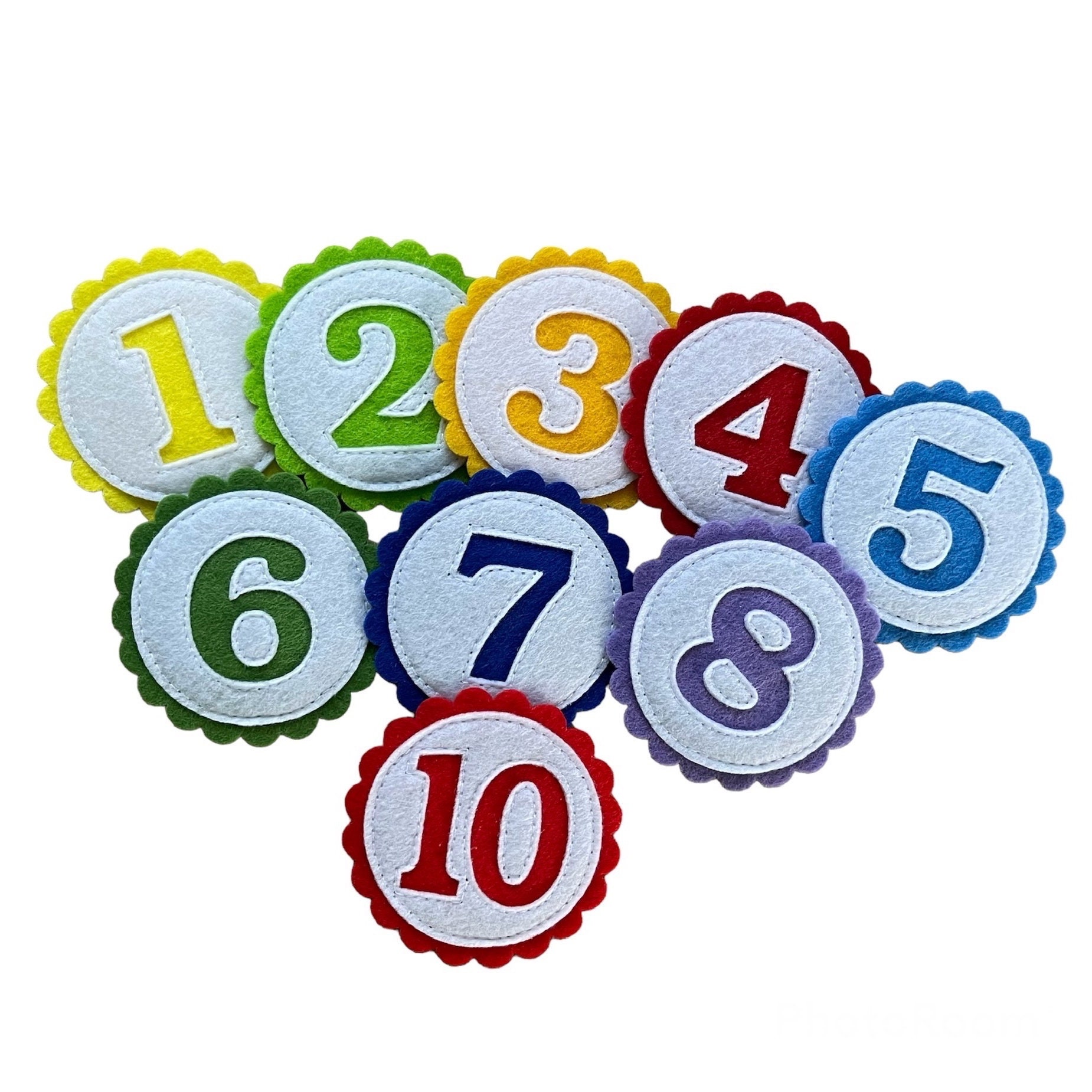 Zahlenbuttons Aus Filz Zusatzzahl Geburtstagskrone Oder Quietbook Zahl von EmilisaKreativ