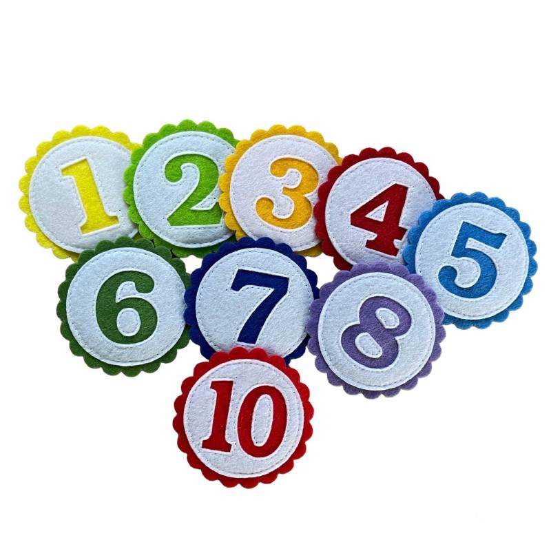 Zahlenbuttons Aus Filz Zusatzzahl Geburtstagskrone Oder Quietbook Zahl von EmilisaKreativ