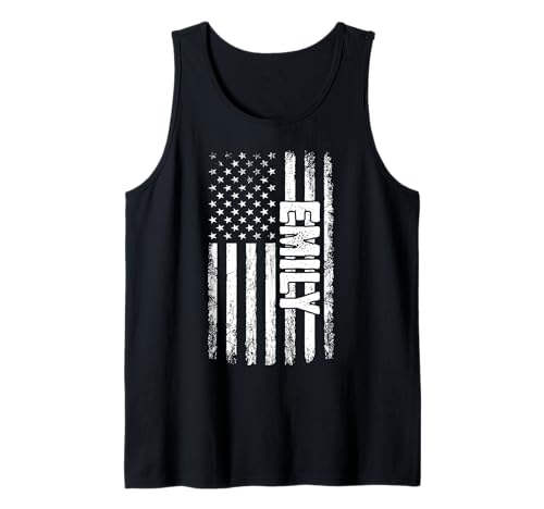 Emily persönlicher Name American Flag Retro Frauen lustig Tank Top Emily persönlicher Name American Flag Retro Frauen lustig Tank Top von Emily Specialized First Girl Woman Name Tee
