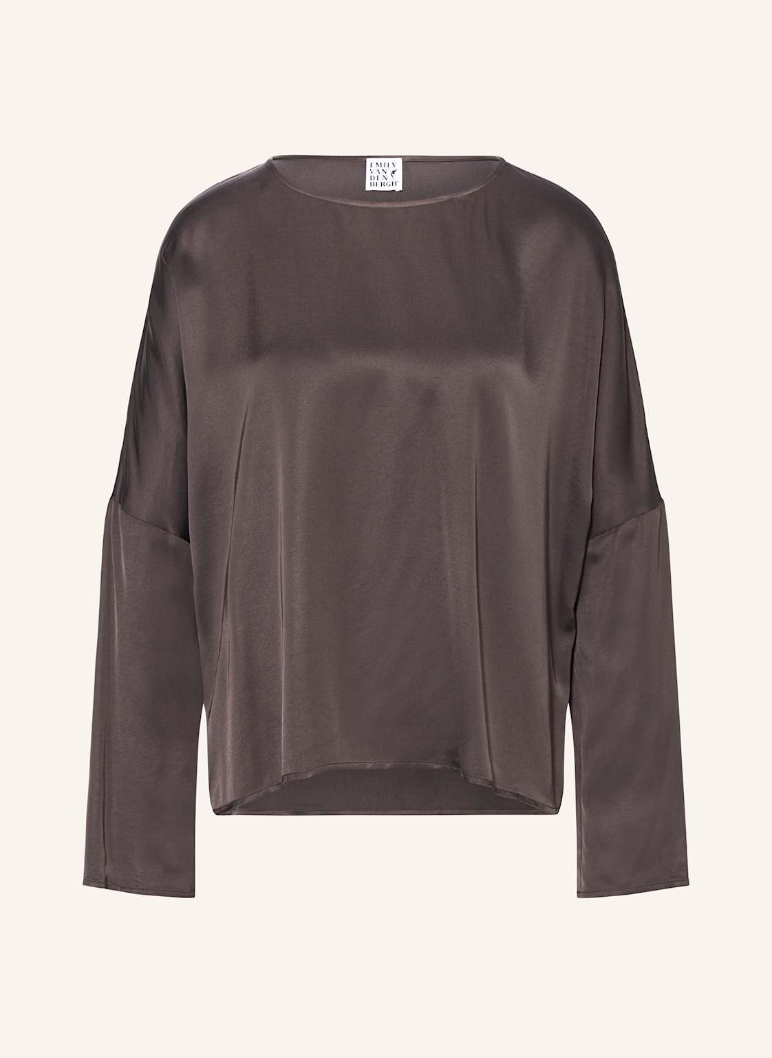 Emily Van Den Bergh Blusenshirt Aus Satin braun von Emily VAN DEN BERGH