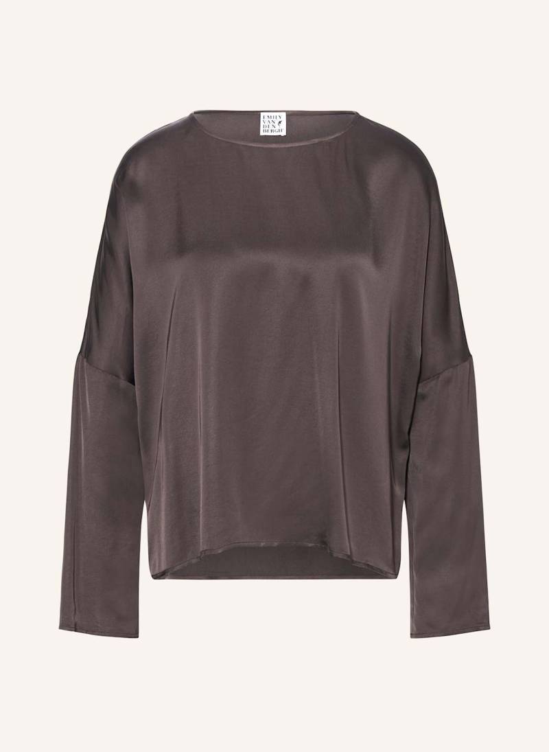 Emily Van Den Bergh Blusenshirt Aus Satin braun von Emily VAN DEN BERGH