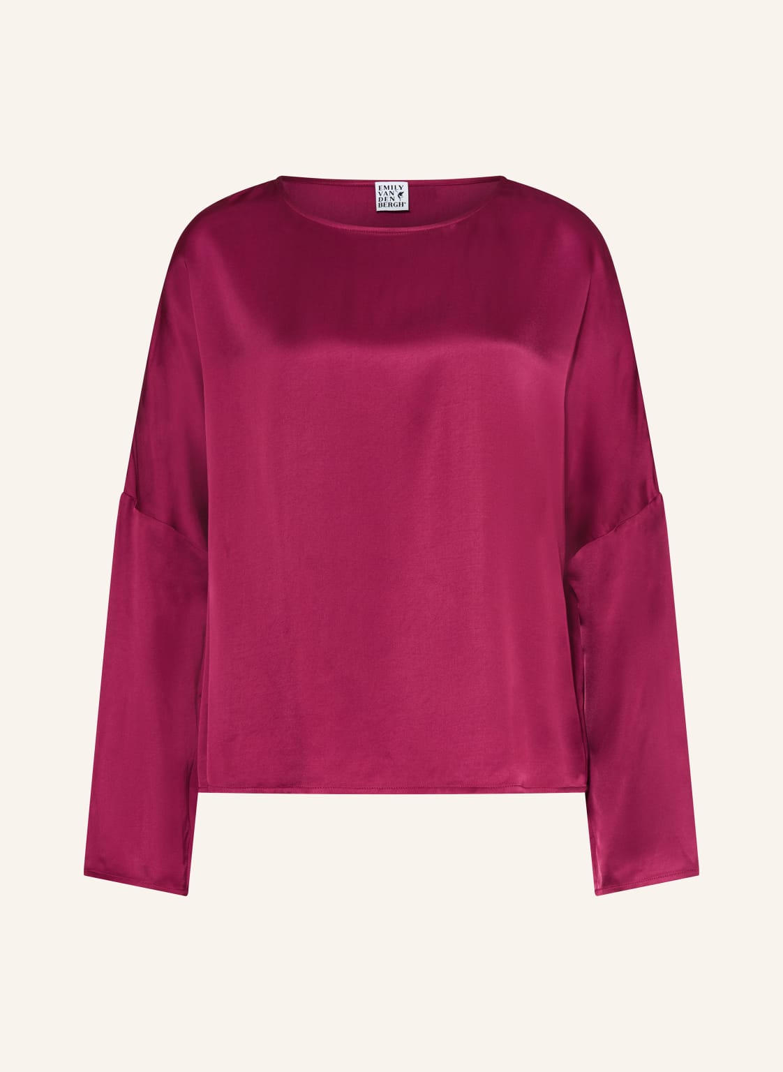 Emily Van Den Bergh Blusenshirt Aus Satin rot von Emily VAN DEN BERGH