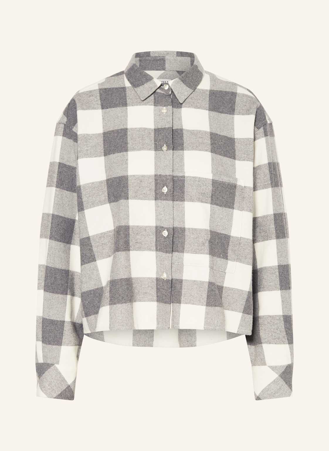 Emily Van Den Bergh Hemdbluse Aus Flanell grau von Emily VAN DEN BERGH