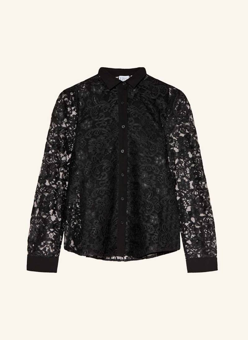 Emily Van Den Bergh Hemdbluse Aus Spitze schwarz von Emily VAN DEN BERGH