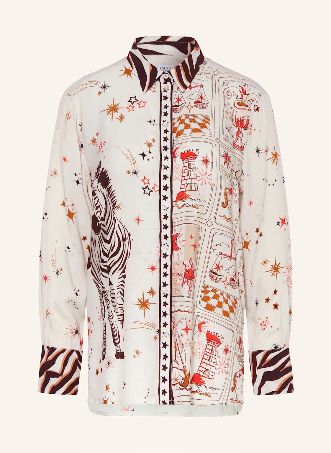 Emily Van Den Bergh Hemdbluse beige von Emily VAN DEN BERGH