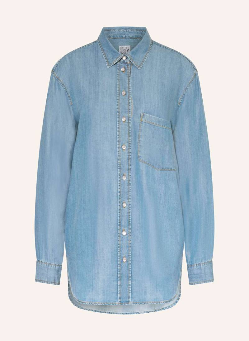 Emily Van Den Bergh Oversized-Bluse In Jeansoptik blau von Emily VAN DEN BERGH