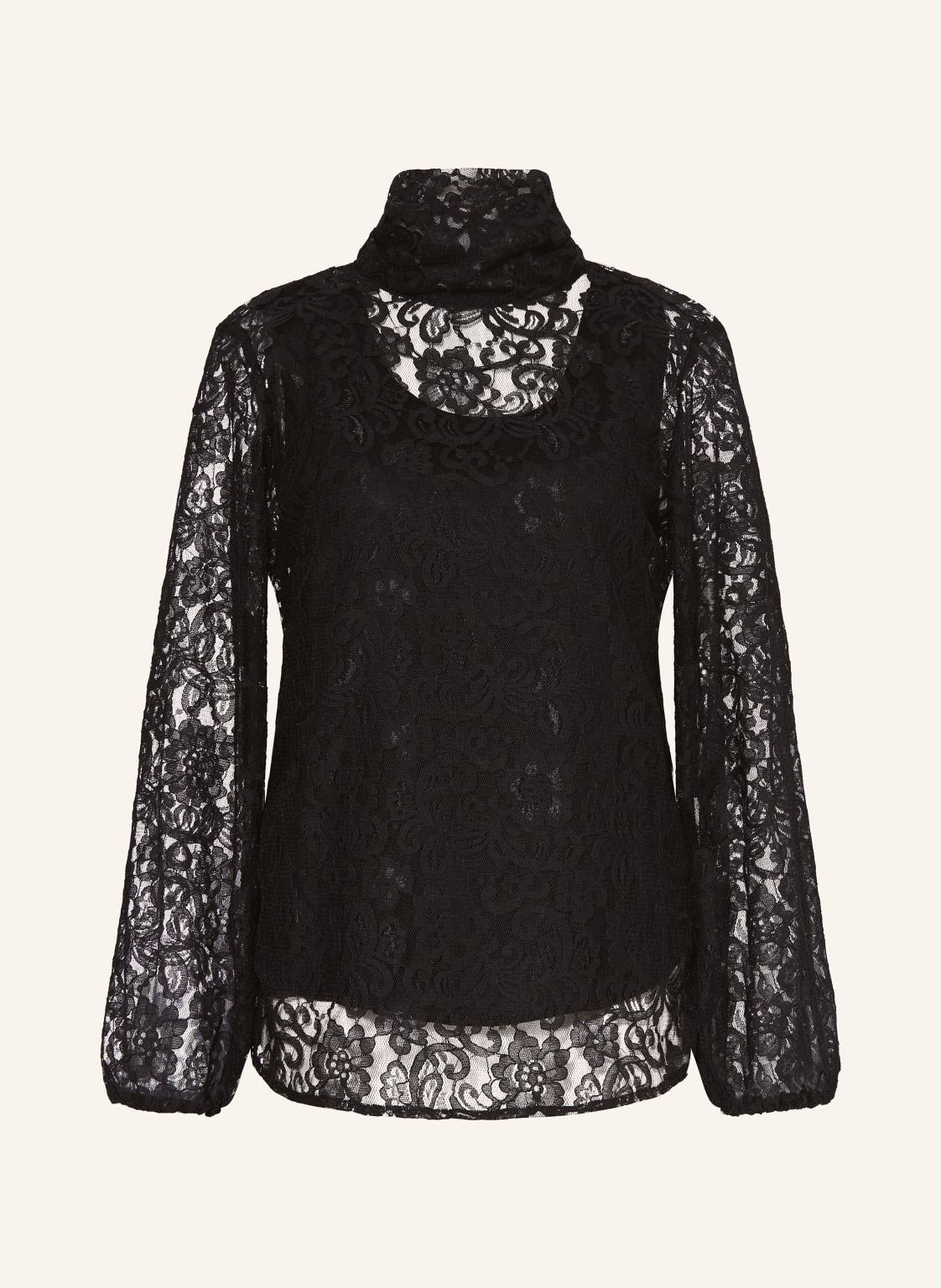 Emily Van Den Bergh Schluppenbluse Aus Spitze schwarz von Emily VAN DEN BERGH