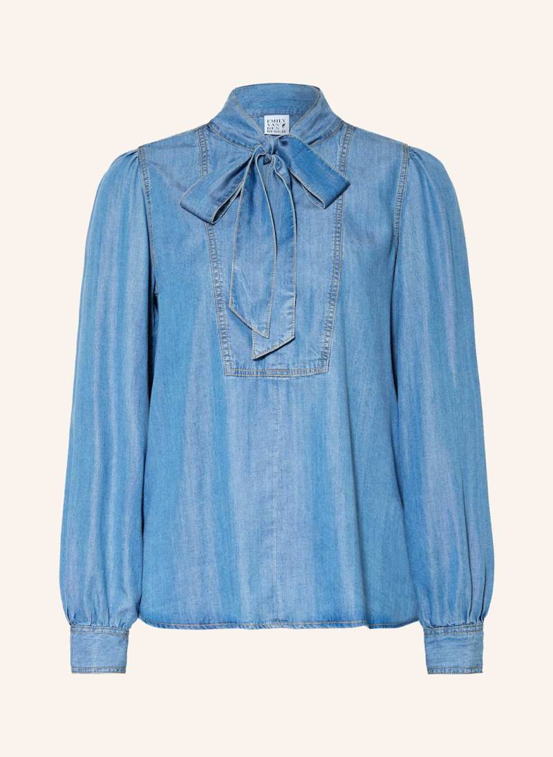 Emily Van Den Bergh Schluppenbluse In Jeansoptik blau von Emily VAN DEN BERGH