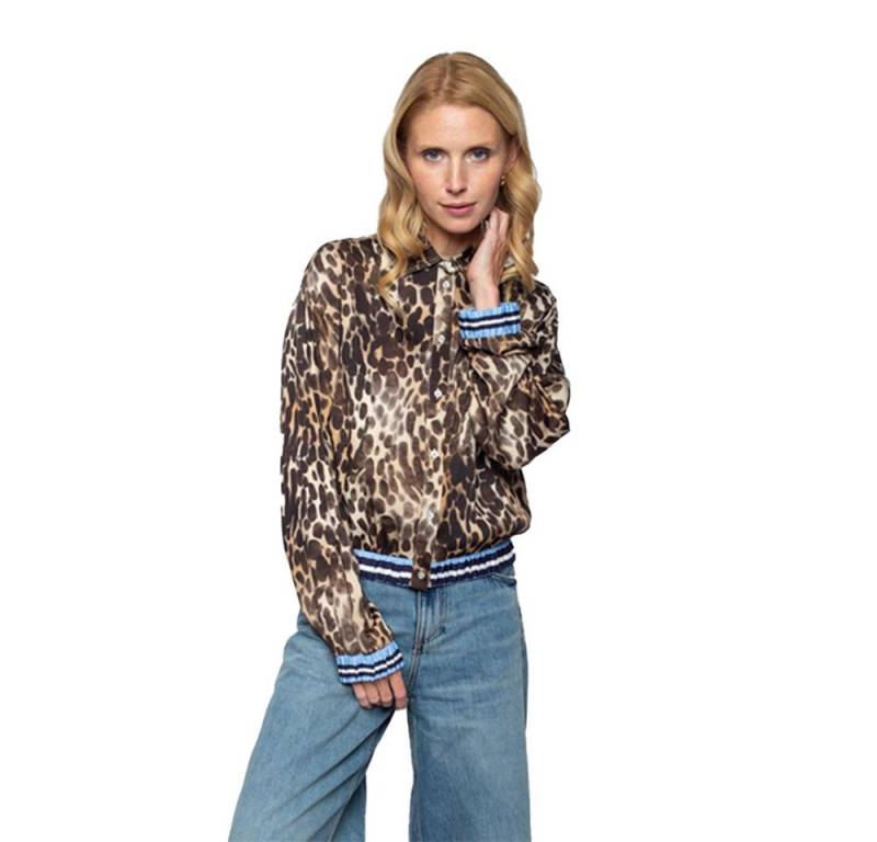 Emily Van Den Bergh Hemdbluse Cropped Leo Print von Emily Van Den Bergh