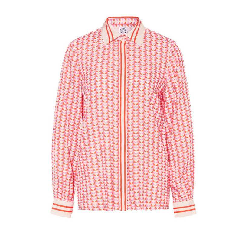 Emily Van Den Bergh Hemdbluse red pink geometric von Emily Van Den Bergh
