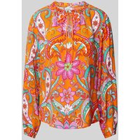 Emily Van den Bergh Bluse mit Paisley-Muster in Orange, Größe 36 von Emily Van den Bergh