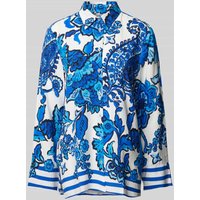 Emily Van den Bergh Bluse mit floralem Print in Blau, Größe 36 von Emily Van den Bergh