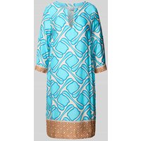 Emily Van den Bergh Knielanges Kleid mit V-Ausschnitt in Aqua, Größe 42 Emily Van den Bergh Knielanges Kleid mit V-Ausschnitt in Aqua, Größe 42 von Emily Van den Bergh