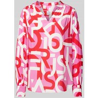 Emily Van den Bergh Regular Fit Bluse mit V-Ausschnitt in Hellrot, Größe 42 von Emily Van den Bergh