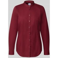 Emily Van den Bergh Regular Fit Hemdbluse aus Baumwoll-Mix mit Stehkragen in Bordeaux, Größe 38 Emily Van den Bergh Regular Fit Hemdbluse aus Baumwoll-Mix mit Stehkragen in Bordeaux, Größe 38 von Emily Van den Bergh