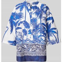 Emily Van den Bergh Tunika mit Allover-Print in Blau, Größe 36 von Emily Van den Bergh