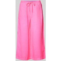 Emily Van den Bergh Wide Leg Leinenhose mit Tunnelzug in Neon Pink, Größe 42 von Emily Van den Bergh