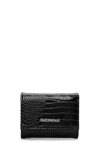 Emily & Noah Geldbörse E&N Domenica 64707 Damen Geldbörsen Animal black 100 von Emily & Noah
