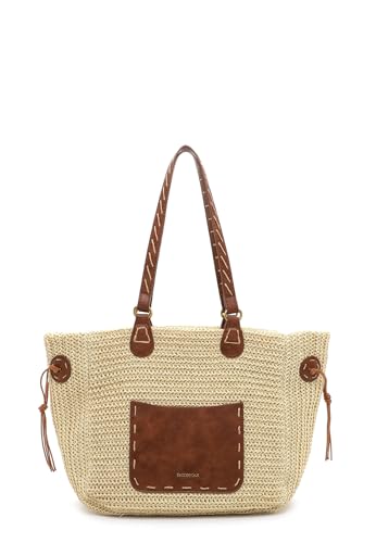 Emily & Noah Shopper E&N Birgit 64514 Damen Handtaschen Material Mix sand 420 von Emily & Noah