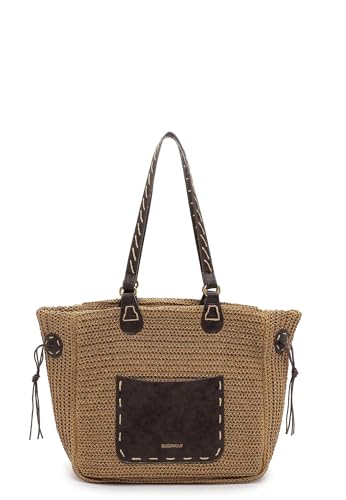 Emily & Noah Shopper E&N Birgit 64514 Damen Handtaschen Material Mix taupe 900 von Emily & Noah