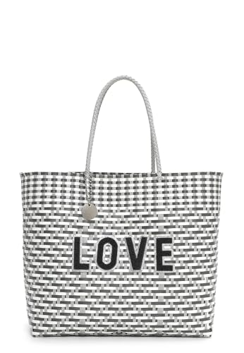 Emily & Noah Shopper E&N Edda 64830 Damen Handtaschen Zweifarbig lightgrey 810 von Emily & Noah