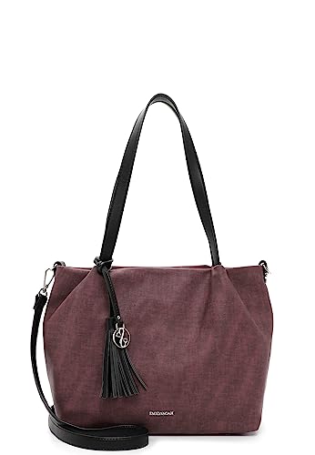 Emily & Noah Shopper E&N Elke 62791 Damen Handtaschen Uni wine black 691 von Emily & Noah