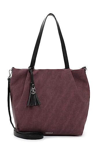 Emily & Noah Shopper E&N Elke 62792 Damen Handtaschen Uni wine black 691 von Emily & Noah