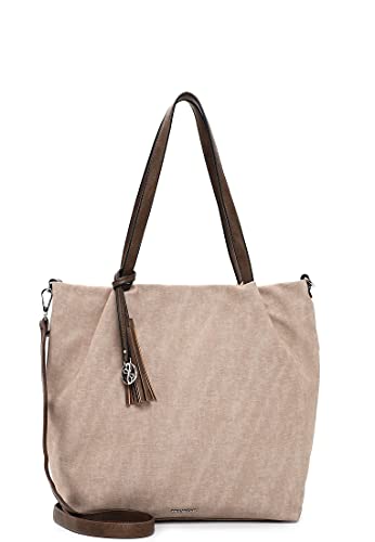 Emily & Noah Shopper E&N Elke 62792 Damen Handtaschen Uni sand kombi 429 von Emily & Noah