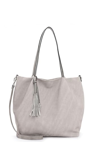 Emily & Noah Shopper E&N Elke 62792 Damen Handtaschen Uni lightgrey 810 von Emily & Noah