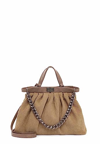 Emily & Noah Shopper Nanna 64141 Damen Handtaschen Uni taupe 900 von Emily & Noah