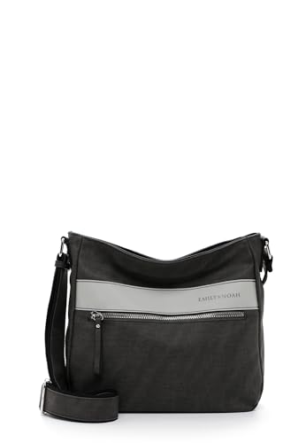 Emily & Noah Umhängetasche E&N Bonnie 64341 Damen Handtaschen Material Mix darkgrey 840 von Emily & Noah