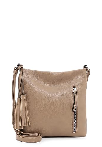 Emily & Noah Umhängetasche E&N Valencia 1171 Damen Handtaschen Uni taupe 900 von Emily & Noah