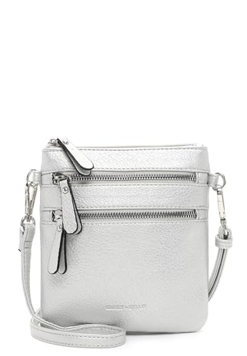Emily & Noah Umhängetasche E&N Emma 60392 Damen Handtaschen Uni shinysilver 842 von Emily & Noah